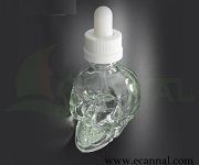 30ml Skull Glass Bottle